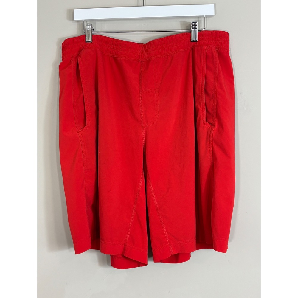 Lululemon Pace Breaker Lined Shorts Red Mens XL 11 Inch Inseam Running Training